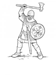 Knight coloring page 28 - Free printable