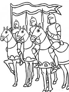 Knight coloring page 29 - Free printable