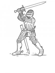 Knight coloring page 30 - Free printable