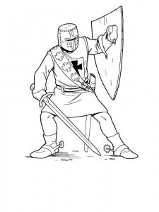 Knight coloring page 31 - Free printable