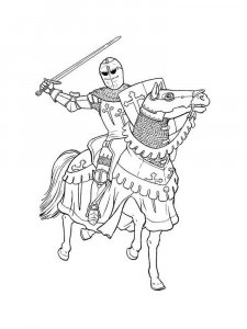Knight coloring page 43 - Free printable