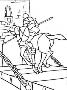 Knight coloring page 9 - Free printable