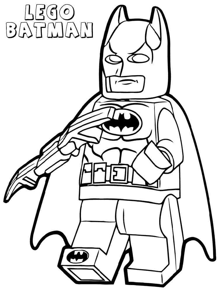 Lego Batman Coloring Pages Free Printable Boys 6