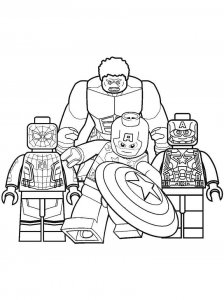 Lego Marvel coloring page 16 - Free printable