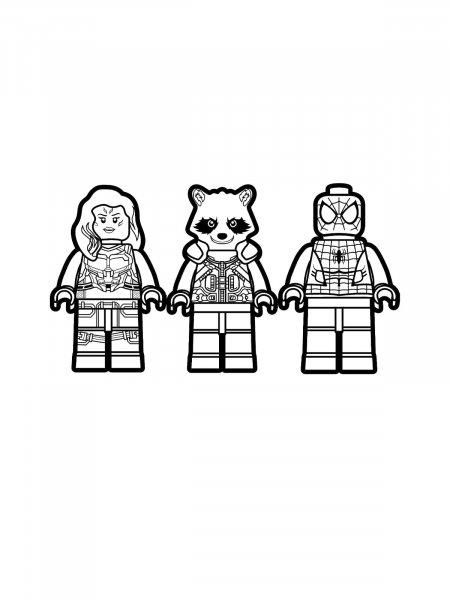 Lego Marvel Coloring Pages