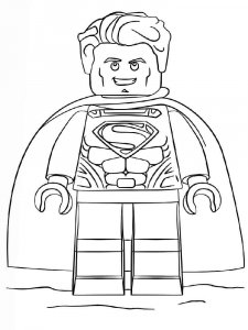 Lego Superman coloring page 2 - Free printable