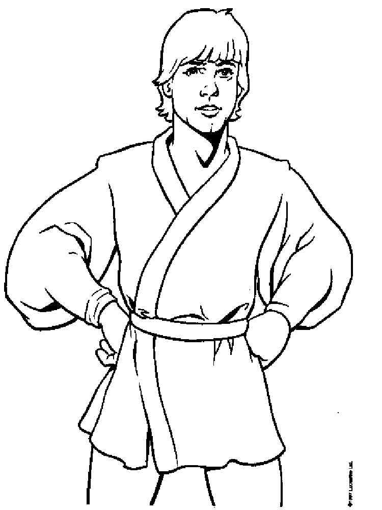 Luke Skywalker coloring pages. Free Printable Luke Skywalker coloring