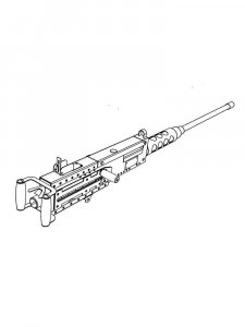 Machine Gun coloring page 6 - Free printable