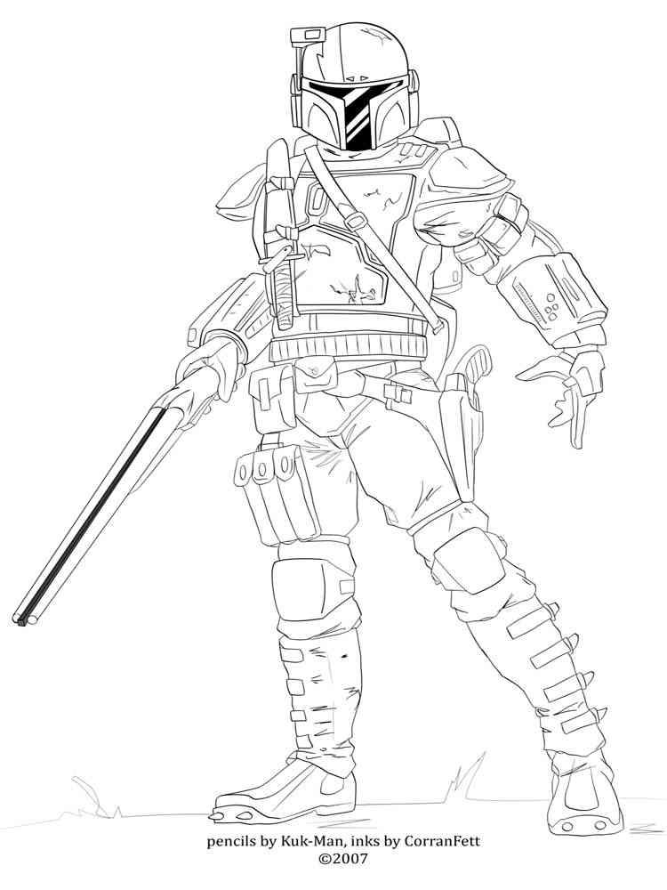 Mandalorian Coloring Pages Free Printable Mandalorian Coloring Pages 