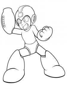 Mega Man coloring page 10 - Free printable