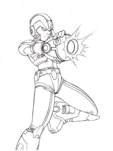 Mega Man coloring page 19 - Free printable