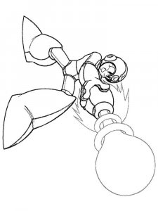 Mega Man coloring page 6 - Free printable