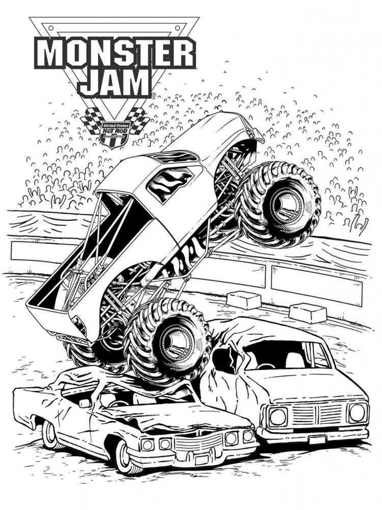 Monster Truck coloring pages. Free Printable Monster Truck coloring pages.