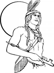 Native American coloring page 50 - Free printable