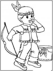 Native American coloring page 45 - Free printable