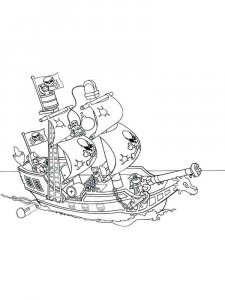 Pirate Ship coloring page 21 - Free printable
