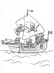 Pirate Ship coloring page 9 - Free printable