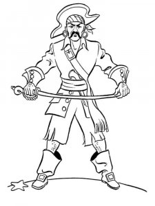 Pirates coloring page 1 - Free printable