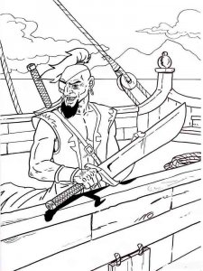Pirates coloring page 38 - Free printable