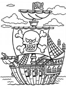 Pirates coloring page 4 - Free printable