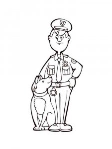 Police Officer coloring page 41 - Free printable