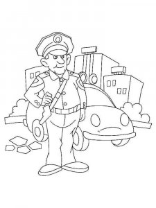 Police Officer coloring page 43 - Free printable
