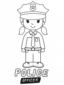 Police Officer coloring page 27 - Free printable