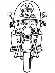 Police Officer coloring page 10 - Free printable