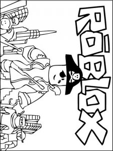 Roblox coloring page 1 - Free printable