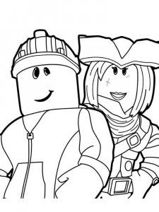 Roblox coloring page 4 - Free printable