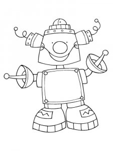 Robots coloring page 46 - Free printable