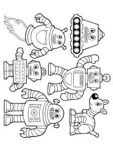 Robots coloring page 65 - Free printable