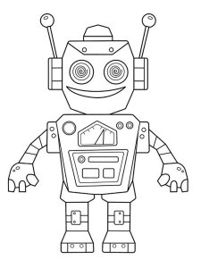 Robots coloring page 40 - Free printable