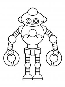 Robots coloring page 42 - Free printable