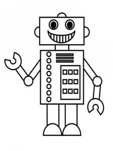 Robots coloring page 17 - Free printable