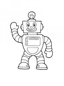 Robots coloring page 25 - Free printable
