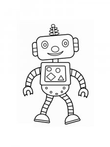 Robots coloring page 27 - Free printable