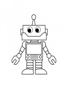 Robots coloring page 35 - Free printable