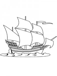 Sailboat coloring page 16 - Free printable