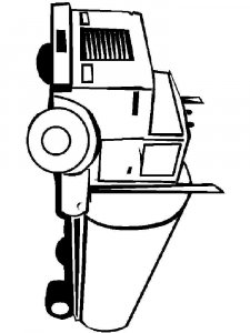 Semi Truck coloring page 16 - Free printable