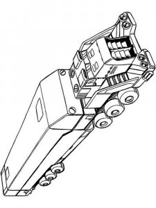 Semi Truck coloring page 7 - Free printable