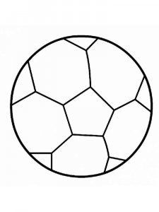 Soccer Ball coloring page 2 - Free printable