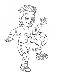 Soccer Player coloring page 54 - Free printable