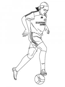 Soccer Player coloring page 3 - Free printable