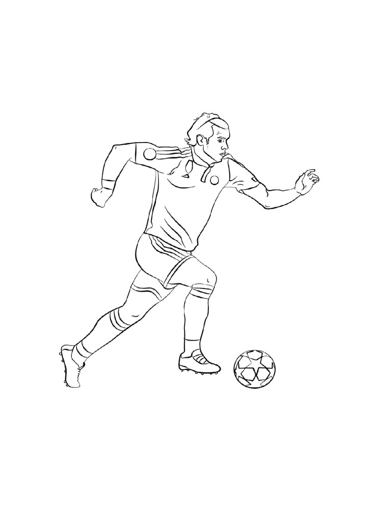 Soccer Player Coloring Pages Free Printable Soccer Player Coloring Pages 