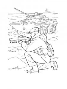 Soldier coloring page 1 - Free printable