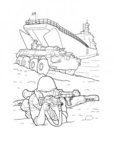 Soldier coloring page 10 - Free printable