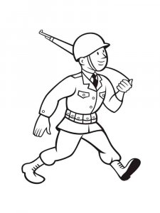 Soldier coloring page 11 - Free printable