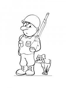 Soldier coloring page 12 - Free printable