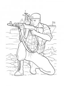 Soldier coloring page 13 - Free printable